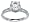 925 Sterling Silver Platinum Finish Brilliant Solitaire Engagement Ring