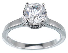 925 Sterling Silver Brilliant Cut Solitaire CZ Ring