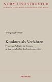 Konkurs als Verfahren - Wolfgang Forster