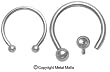 16G-10G INTERNALLY THREADED STEEL HORSESHOES HSINT165/16-16G 5/16" 3MM BALL