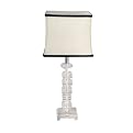 Lucite Lamp - Black/ White