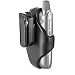 BLACK LEATHER LATCH CASE FOR TREO 650 SMARTPHONE (3196WW)