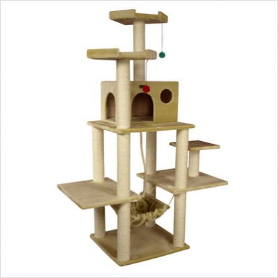 Armarkat A7202 72-Inch Cat Tree, Beige