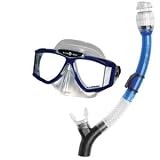 US Divers Total Dry Mask/Snorkel Set: Sideview LX silicone mask, Total Dry snorkel