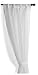 Park B. Smith Heather Voile Pinched Pleat 95-Inch Curtain Panel, White