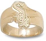 Chicago White Sox Solid 10K Gold ''SOX'' Border Ring Size 6.5