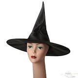 Satin Witch Hat-Black