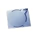 Durable 528806 CD-Hardbox QUICKFLIP Standard, f�r 1 CD, PP, 142x126x29 mm, transp./blau, 10 St�ck