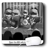 Londons Times Famous People Places Books Cartoons - SAVE THE WHALE SIXTIES BANDS TWIST N SPOUT - Mouse Pads