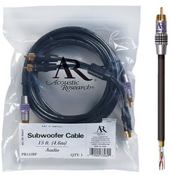 Acoustic Research 15-Foot Pro Series II Subwoofer Cable (Polybag) - PR152BP