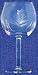 Individually Hand Etched Fern Red Wine Glass 7 1/4"H Set / 4