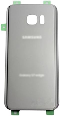 OEM Rear Housing Back Case Battery Door Cover Glass Panel With Adhesive Pre-installed For Samsung Galaxy S7 edge G935,Silver(Not fit for S7)