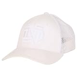 University of Notre Dame Fighting Irish White Tonal Fitted Mesh Baseball Hat Medium/Large- White