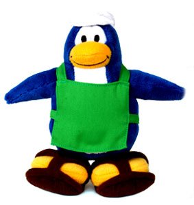 Disney Club Penguin Limited Edition 6.5 Inch Plush Series 1 Barista