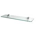 Glass Shelf Kit - Clear/ Chrome (24x6")