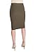 ESTEEZ Women's Bodycon Pencil Skirt - Below Knee Length