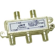 Impact Acoustics 1 GIGAHERTZ FOUR-WAY SPLITTER - Antenna splitter - RF - silver