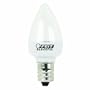 Feit Electric BPC7/LED Three LED Night Light Bulb with Candelabra Base, Clear, 2 Pack