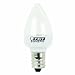 Feit Electric BPC7/LED Three LED Night Light Bulb with Candelabra Base, Clear, 2 Pack