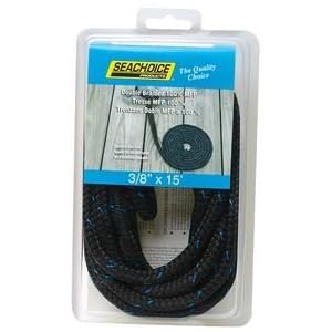 Seachoice 42451 POLY DOCK LINE BURG 3 8IN X 15 MULTI-FILAMENT BRAIDED PREMIUM <BR>POLYPROPYLENE MFP DOCK LINE by