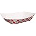 Solo NFT2 2Lb Red Plaid Paper Tray Rectangle 1000-Pack