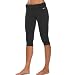 Oakley Spin Capri Women's Training Collection Casual Pants w/ Free B&F Heart Sticker Bundle - Jet Black / Small