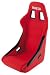 Sparco (00915RS) Speed Seats - Steel Tube (16.75 Lbs) Competition Fabric - Red