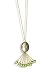 Silver chain smokey pendant peridot drops