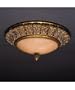 Fine Art Lamps European Crossroads 291240 Round 2-LT 26w (8"H x 18"W) Flush Mount in Antiqued Gold