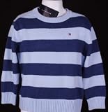 Tommy Hilfiger Toddler Boys/Boys Blue Striped Crewneck Sweater