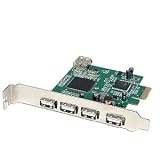 NEC PCI-Express x1 to 4+1-Port USB 2.0 Controller Card