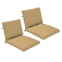Strathwood Falkner Lounge Deep Seat Arm Chair Cushions, Set of 2, Solid Tan