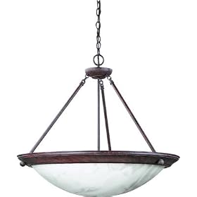 Eclipse Four Light Pendant in Cobblestone by Progress Lighting