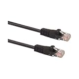 Category 6 Patch Cord, Black S nag-Proof Boot, 3 ft.