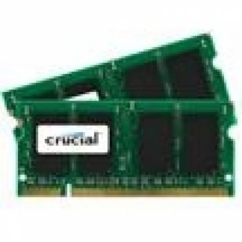 CT2CP25664AC800 4GB PC2-6400 2GBx2 200-Pin CL6 Unbuffered DDR2-800 SODIMM Kit