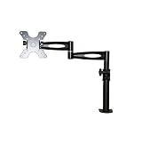 Buy 3 Way Adjustable Tilting Desk Mount Bracket for LCD (Max 33Lbs, 10~25inch) - Black