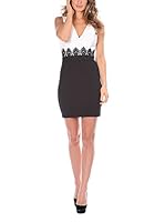 Carla Jones Vestido (Blanco / Negro)