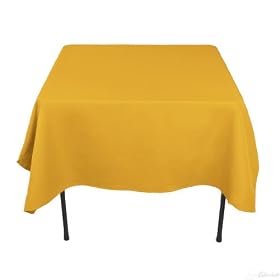 70 Inch Square Polyester Tablecloth Gold70 Inch Square Polyester Tablecloth