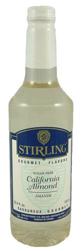 Stirling Gourmet Sugar Free Almond Coffee Flavoring Syrup by Stirling Foods