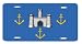 Isle of Wight Uk Flag Vanity Auto License Plate