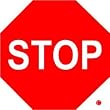 MINIATURE STOP SIGN hwy caution SO CUTE