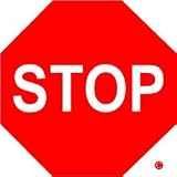 MINIATURE STOP SIGN hwy caution SO CUTE