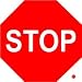 MINIATURE STOP SIGN hwy caution SO CUTE