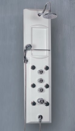 Buy Shower Panel with Six Jets and Hand Held Shower 8003 (Bath Mart Showers, Plumbing, Bathtubs Showers & Saunas, Showers, Shower Towers)