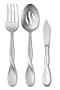 Oneida Satin Aquarius 3-Piece Serving Set
