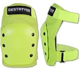 Destroyer Recreation Lime Medium Knee Skateboard Pads
