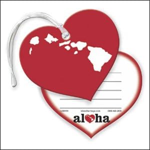 Luggage Tag Aloha Heart