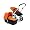 Bugaboo Cameleon Stroller - Dark Grey Base/Orange Canvas Tailored Fabric Set