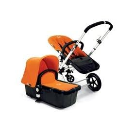 Bugaboo Cameleon Stroller - Dark Grey Base/Orange Canvas Tailored Fabric Set