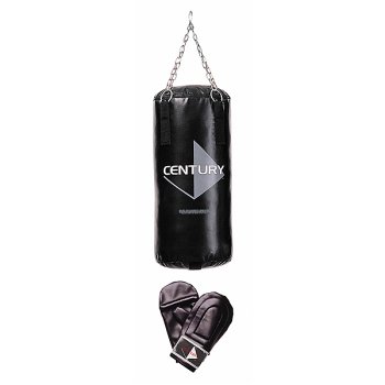 Buy Century Black 40-lb. Vinyl Heavy Bag with Gloves by CENTURY INC